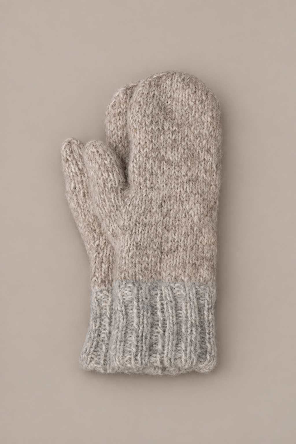 ZARA alpaca wanten light grey/cloudy white/mushroom