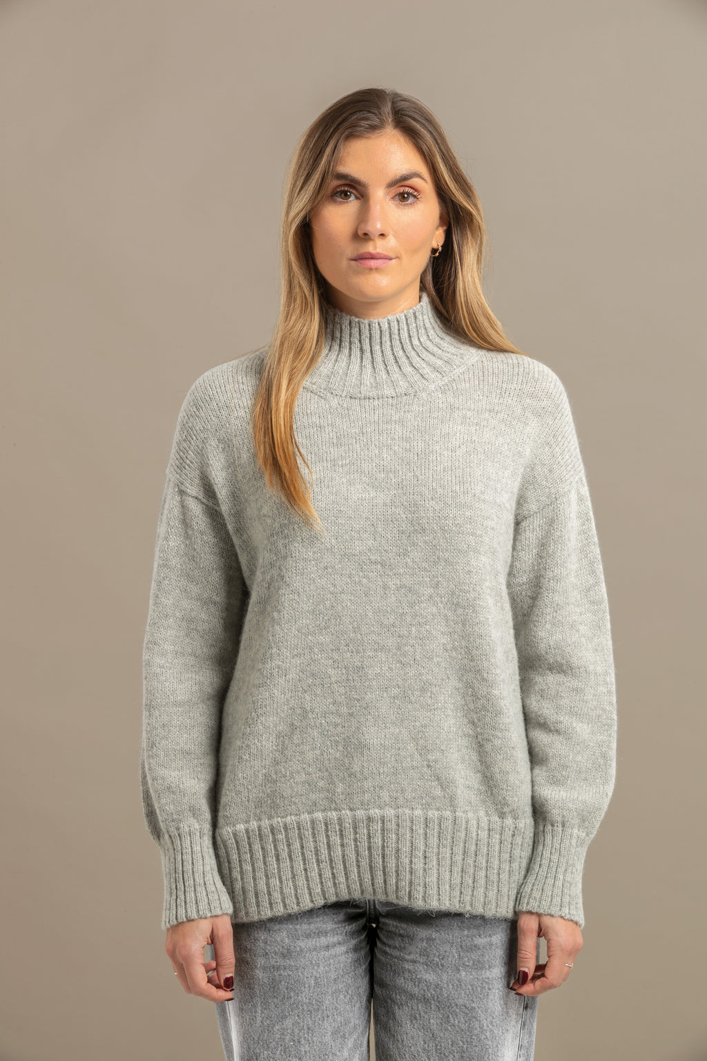 DOROTHEE alpaca trui met hoge hals